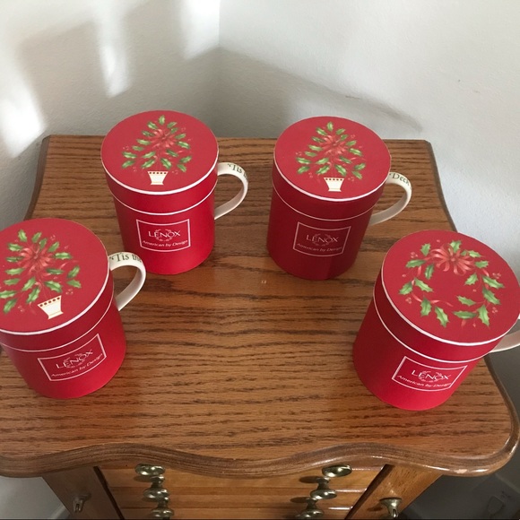 ‼️SALE‼️Vintage Lenox Christmas Mugs With Boxes - Picture 2 of 14